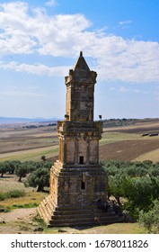 Ancient Roman Archaeological Site Of Dougga
The Capitol Is A Roman Temple From The 2nd Century CE, Dedicated To Rome's Protective Triad: Jupiter Optimus  Maximus,Juno Regina And Minerva Augusta.