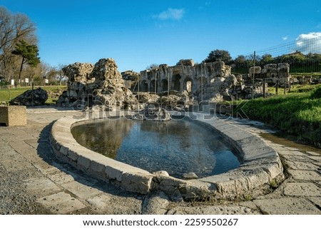 Ancient roman baths of Fordongianus, Sardinia. High quality photo