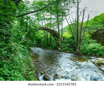 Ancient Roman bridge near village of Dabovo at Stara Planina Mountains, Stara Zagora Region, Bulgaria
 - Shutterstock ID 2311545783