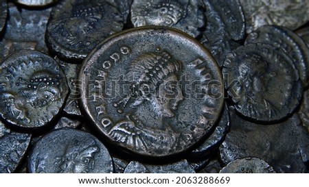 Ancient Roman coins, bronze 3-4 century