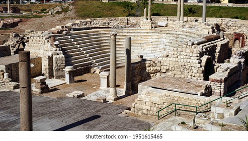 Ancient Roman Ruins In Alexandria, Egypt