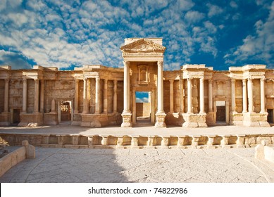 Ancient Roman Time Town In Palmyra, Syria.