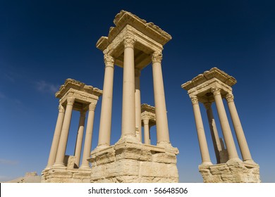 Ancient Roman Town In Palmyra, Syria