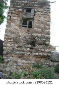 Ancient Roman Wall Fortification Istanbul Turkey