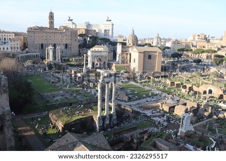 Ancient Rome Old Town Ruins Antique Architecture Buildings Medieval Old Landmark City Centre