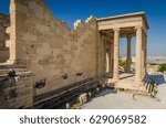 Ancient ruins of Erechtheum, Acropolis, Athens