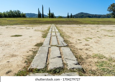 Ancient Ruins In Olympia, Greece. 