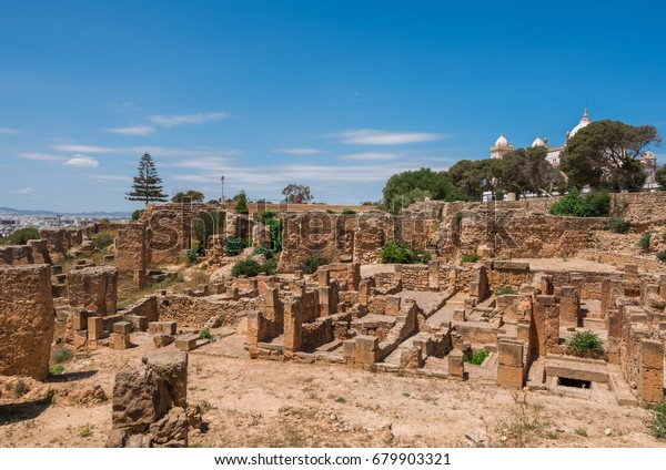 カルタゴのビルサ丘の古代遺跡 チュニジア カルタゴはユネスコの世界遺産だ の写真素材 今すぐ編集