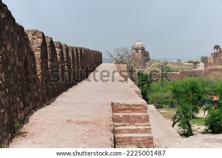 Ancient ruins of Rohtas Fort, Qila Rohtas fortress in province of Punjab, Pakistan
