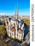 Ancient Saint Andre cathedral in Bordeaux city center. Aquitaine, France