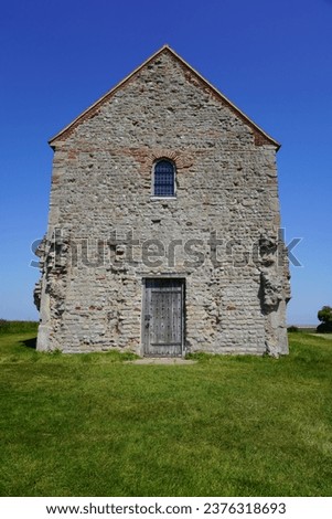 The ancient Saxon Chapel of St Peter on the Dengie Peninsula, Essex, UK