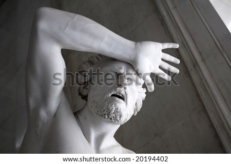 The ancient sculpture in museum, Russia, St. Petersburg