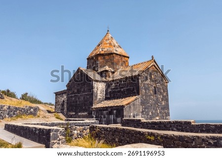 Ancient Sevanavank Monastery in Armenia. Founded in the 9th century