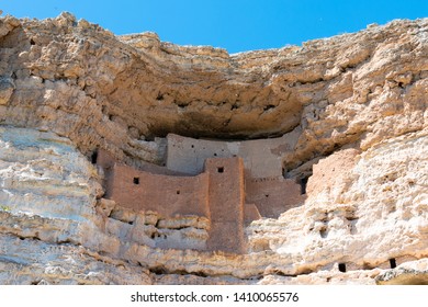 Ancient Sinagua Cliff Dwellings At Montezuma Castle National Monument 