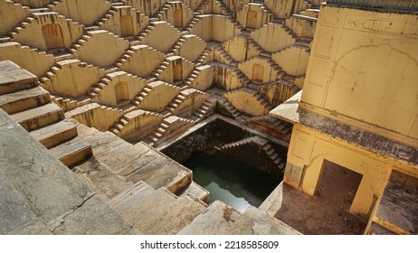  Ancient Stairs In Jaipur City, India. Location Named  