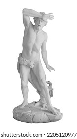 Ancient Statue. Cain Sculpture Of Giovanni Dupre In The State Hermitage Museum. Masterpiece Isolated Photo With Clipping Path