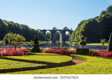 Ancient stone aqueduct in Maintenon, France - Powered by Shutterstock