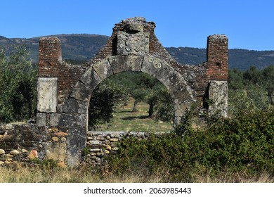 
Ancient Stone Arch In A Town Called Abadia In The Province Of Cáceres