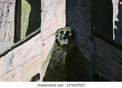 Ancient Stone Carvings Faces On Tower Stock Photo 2176537027 | Shutterstock