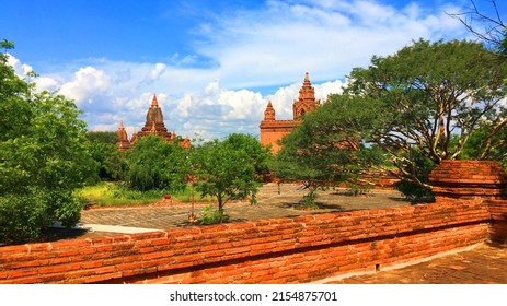 Ancient Stone Castle Of Pagan Kingdom,Myanmar.