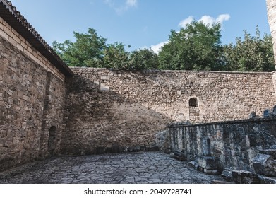 Ancient Stone Laying Of An Old Destroyed Building, Decorative Background