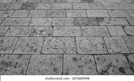 Ancient Stone Slab Paving In A Venetian Square