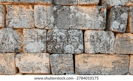 Ancient Stone Wall Texture Background