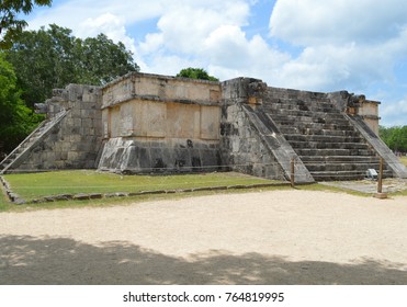 Ancient Temple Maya In Chichen Itza Mexico 