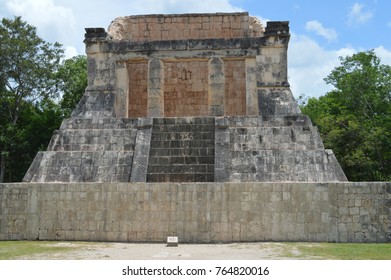 Ancient Temple Maya In Chichen Itza Mexico 