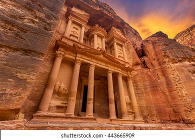 Ancient Temple In Petra, Jordan
