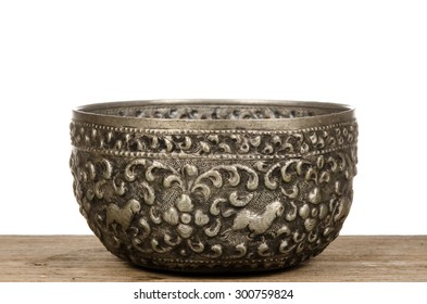 Ancient Thai Silver Bowl