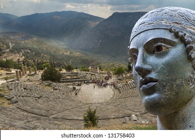Ancient Theater in Delphi Greece