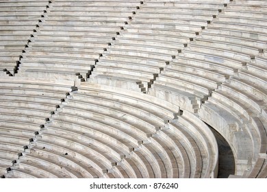Ancient theater - sitting rows.