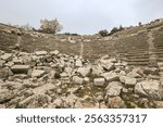 The ancient theater of Termessos is one of the most beautiful examples of Roman theaters.The Hellenistic cavea is divided into two by the diazoma.