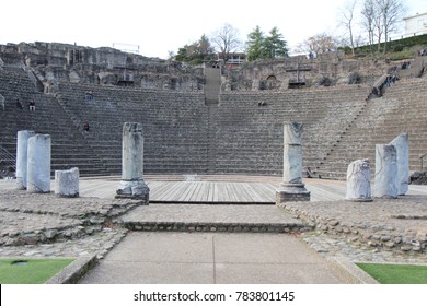 Ancient Theatre Of Fourvière In Lyon, France