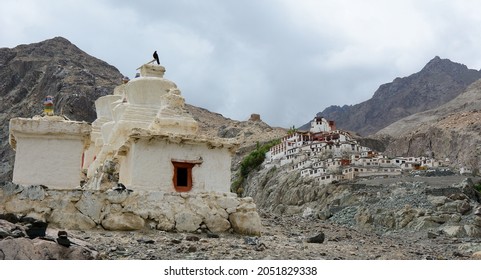 Ancient Tibetan Monastery In Ladakh, India. Tibetan Culture In Ladakh Has Been Allowed To Flourish Unimpeded By 20th Century Political Clashes.