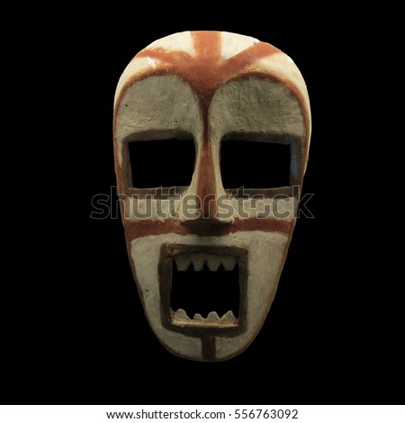 Ancient tribal mask from south american natives (Bogota, Colombia)