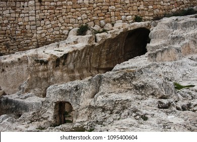 Ancient Tunnels Under Temple Mount Tunnels Stock Photo (Edit Now ...