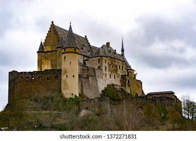 Ancient Vianden Castle in Luxembourg - Shutterstock ID 1372271831