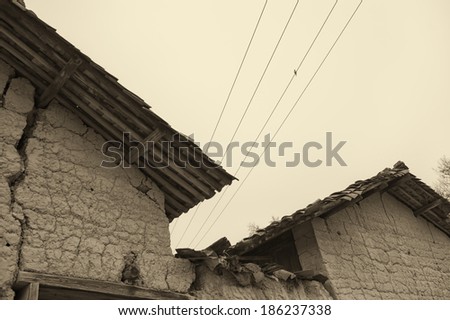 Similar – Image, Stock Photo Drying laundry Village