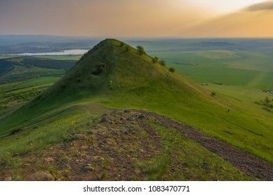 Ancient volcanic mountains in central Bohemia