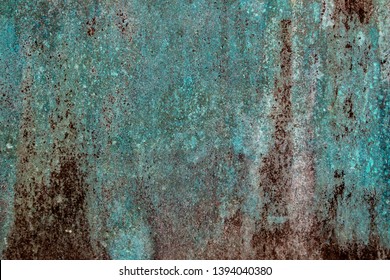 Ancient Wall Texture Patina Copper Oxide Stock Photo 1394040380 ...