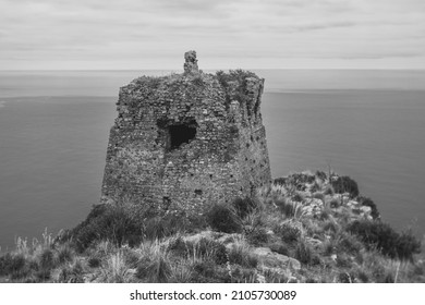 Ancient Watchtower In Cilento, Italy