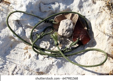 Ancient Weapon - Sling For Stone Throwing