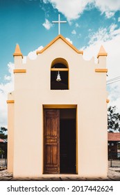 Ancient Yellow Church In Ceara