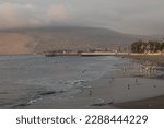 Ancon Lima peru pier landscape at sunset and sunrise