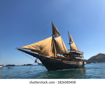 Andamari Phinisi Ship At Labuan Bajo Komodo Island