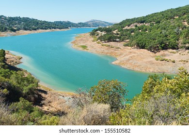 Anderson Lake, A Reservoir In Morgan Hill, California