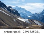 Andes Mountains or Andean Mountain Range, Mendoza Provence, Argentina