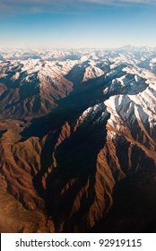 Andes Mountains, Argentina Chile, Aerial View